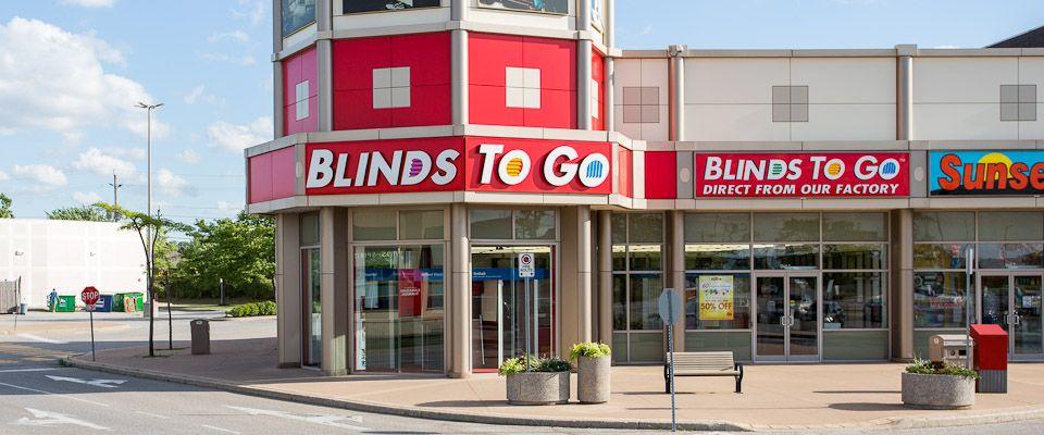 The Windsor Blinds To Go showroom, which services the Windsor, Pointe-Aux-Roches, and Emeryville areas.