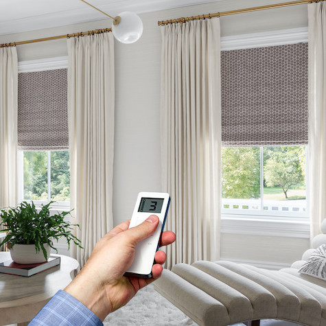Drapery Motor with Remote Control to motorize curtains shades blinds drapes 