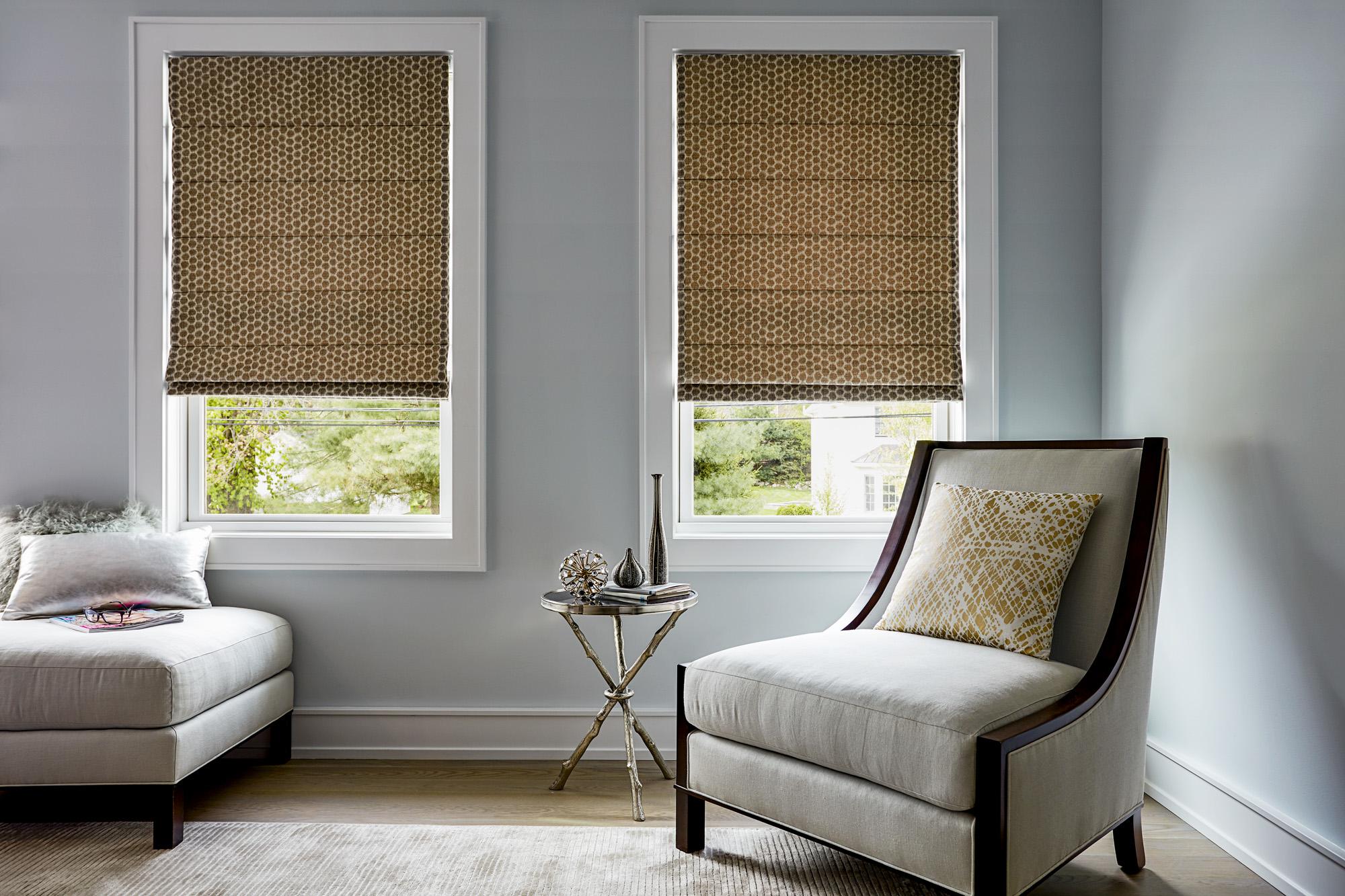 Linen fabric roman shades come in a variety of beautifully styled fabrics, which will bring an air of elegance into any room