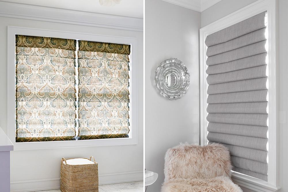 Roman Shades You provide the  fabric of your choice Custom Curtains Blackout Roman Shade Option