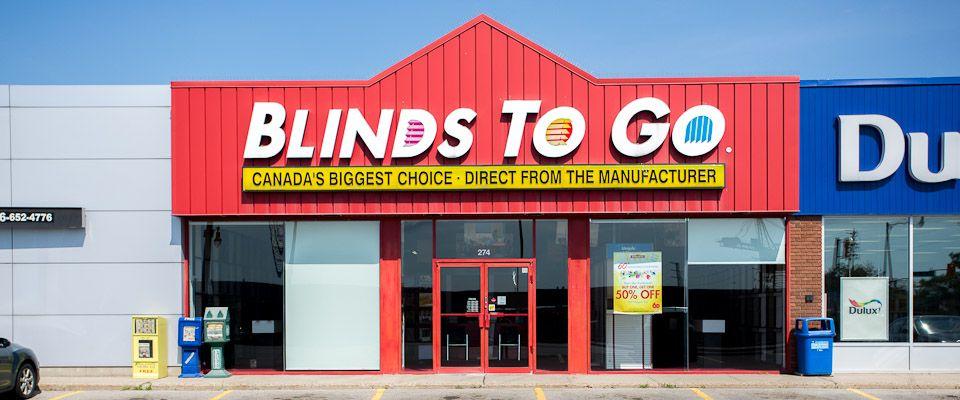The Blinds To Go showroom, which serves Brampton, Georgetown, and Rockwood.