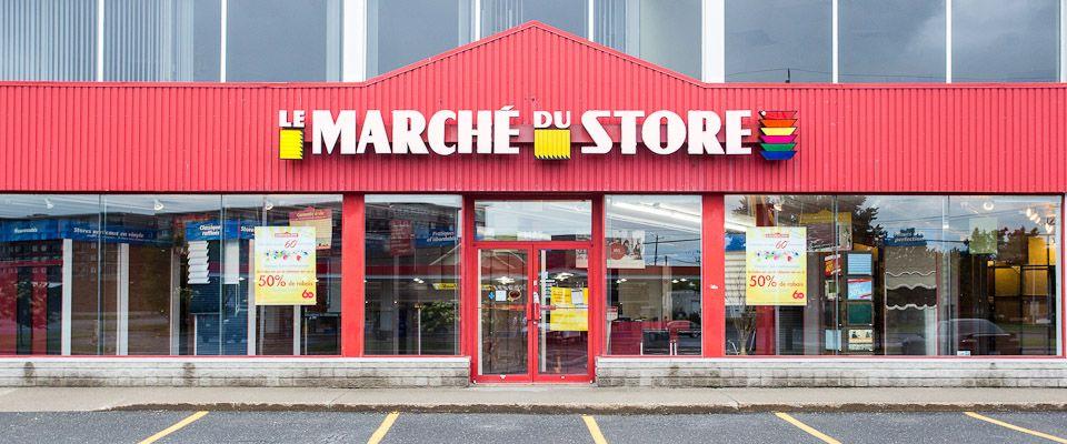  Une salle de montre Le Marché Du Store qui dessert les régions de Drummondville, Yamaska, et Pierreville.