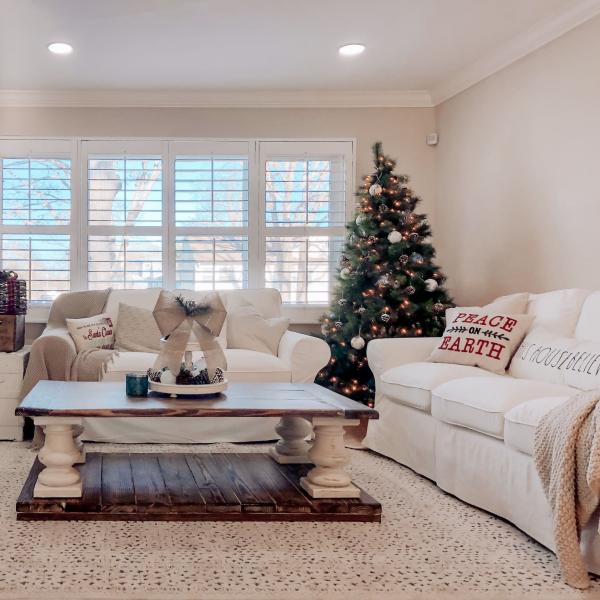 Indoor shutters are the perfect backdrop for any decor