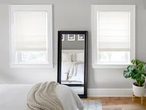 Roman Shades in Bedroom