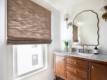 Roman Shades in Bathroom