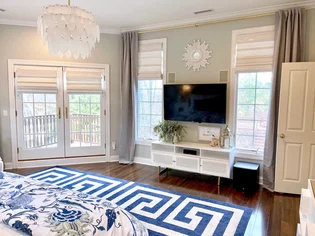Custom window treatment project in Stoughton, MA