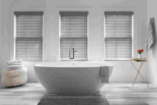 custom faux wood blinds