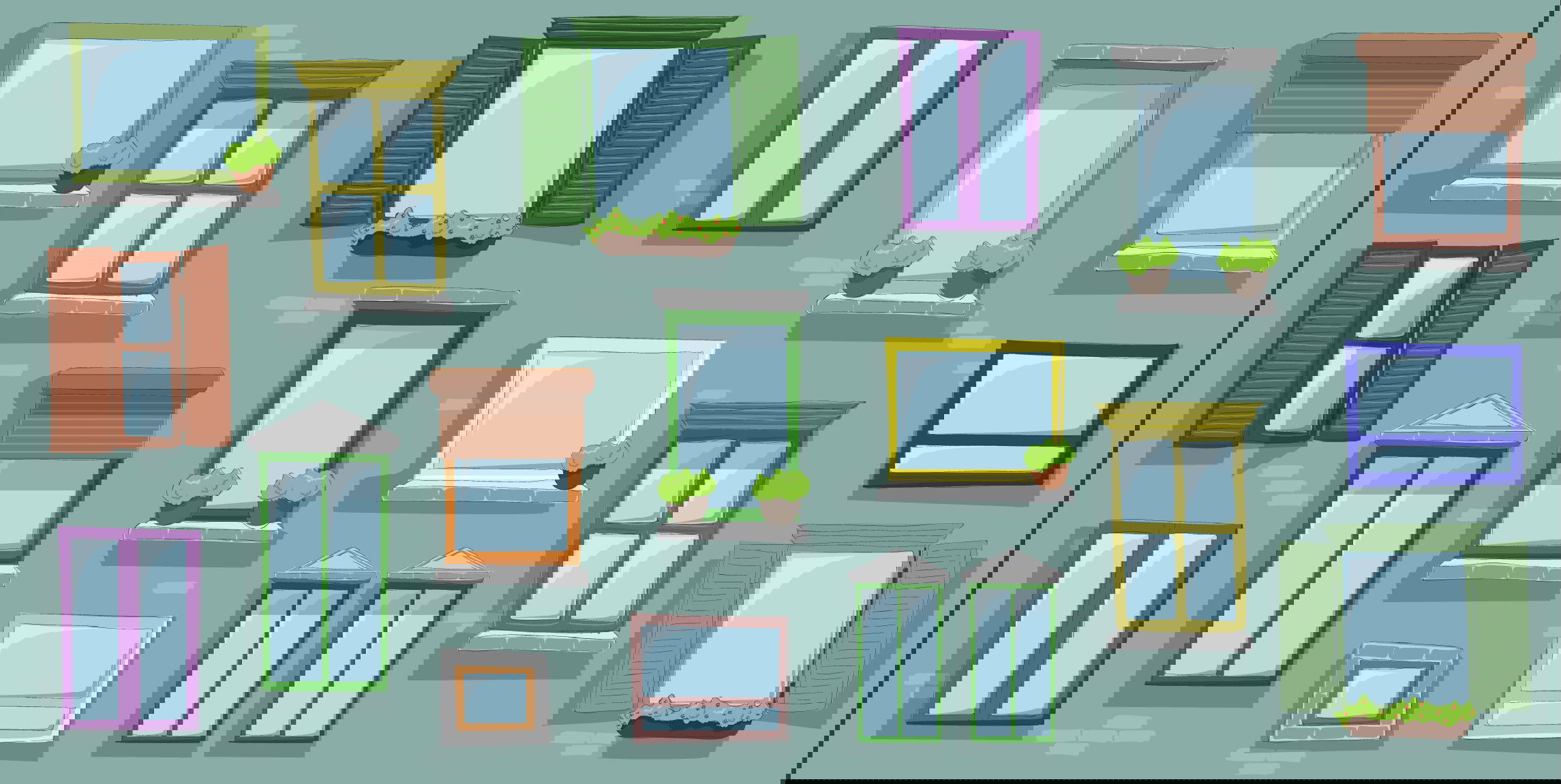 Different window illustrations Different window illustrations