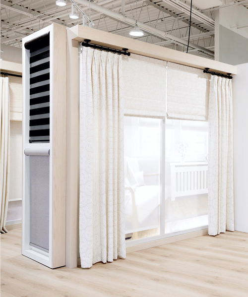 Interior view of Blinds To Go East Hanover store showcasing window treatment displays and design options