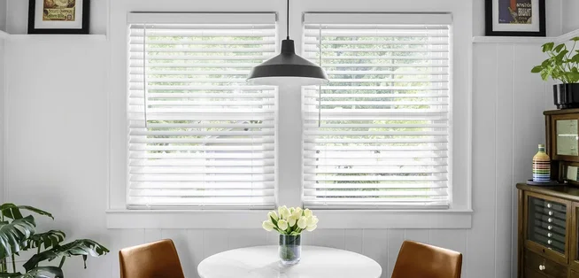 Cordless Faux Wood Blinds