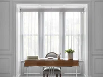 Melody Vertical Sheers in Home Office