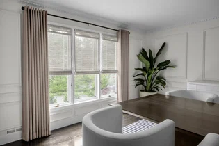 Custom window treatment project in Valley Stream, NY