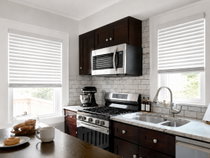 Wood Blinds in Kitchen Wood Blinds in Kitchen