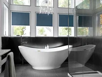 Roller Shades in Bathroom