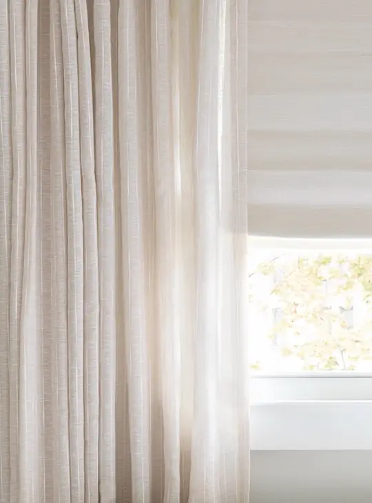 Motorized drapery sheer