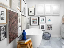 Shutters in Bathroom