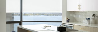 solar shades in kitchen from Blinds to go 