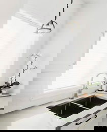 A Calming Kitchen with Blinds