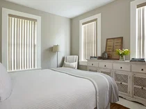 Vertical Blinds in Guest Room