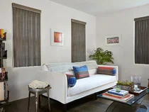 Vertical Blinds in Living Room